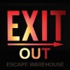 EXIT OUT ESCAPE WAREHOUSE Scarborough logo